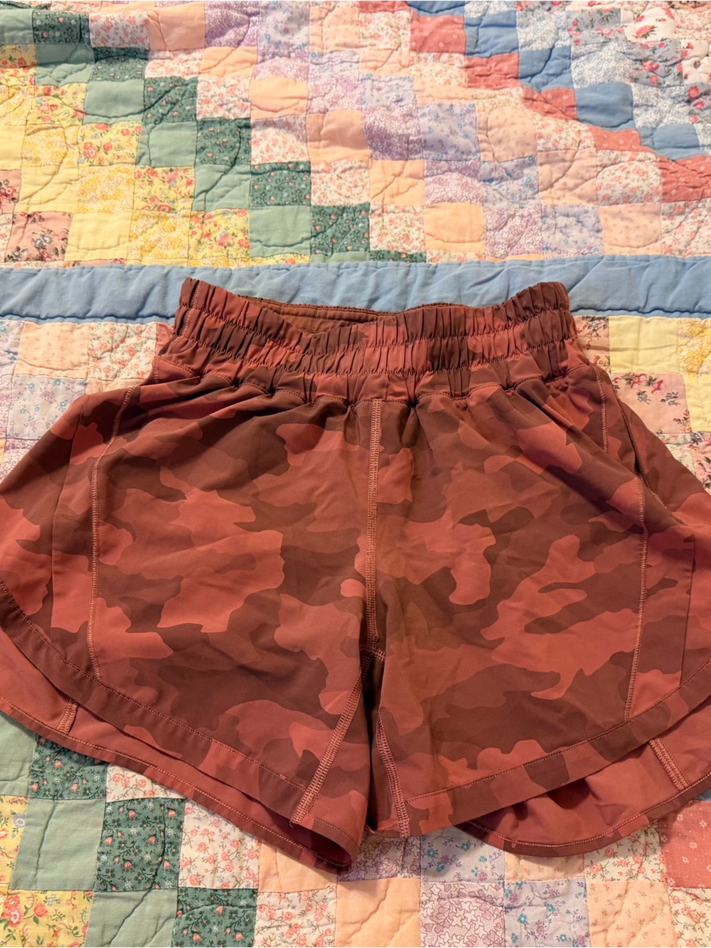 lululemon athletica Rust Camo Athletic Shorts
